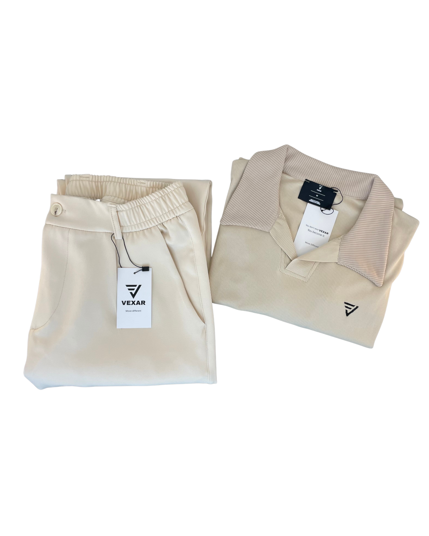 Pack Old Money — Polo + Pantalon ( beige )