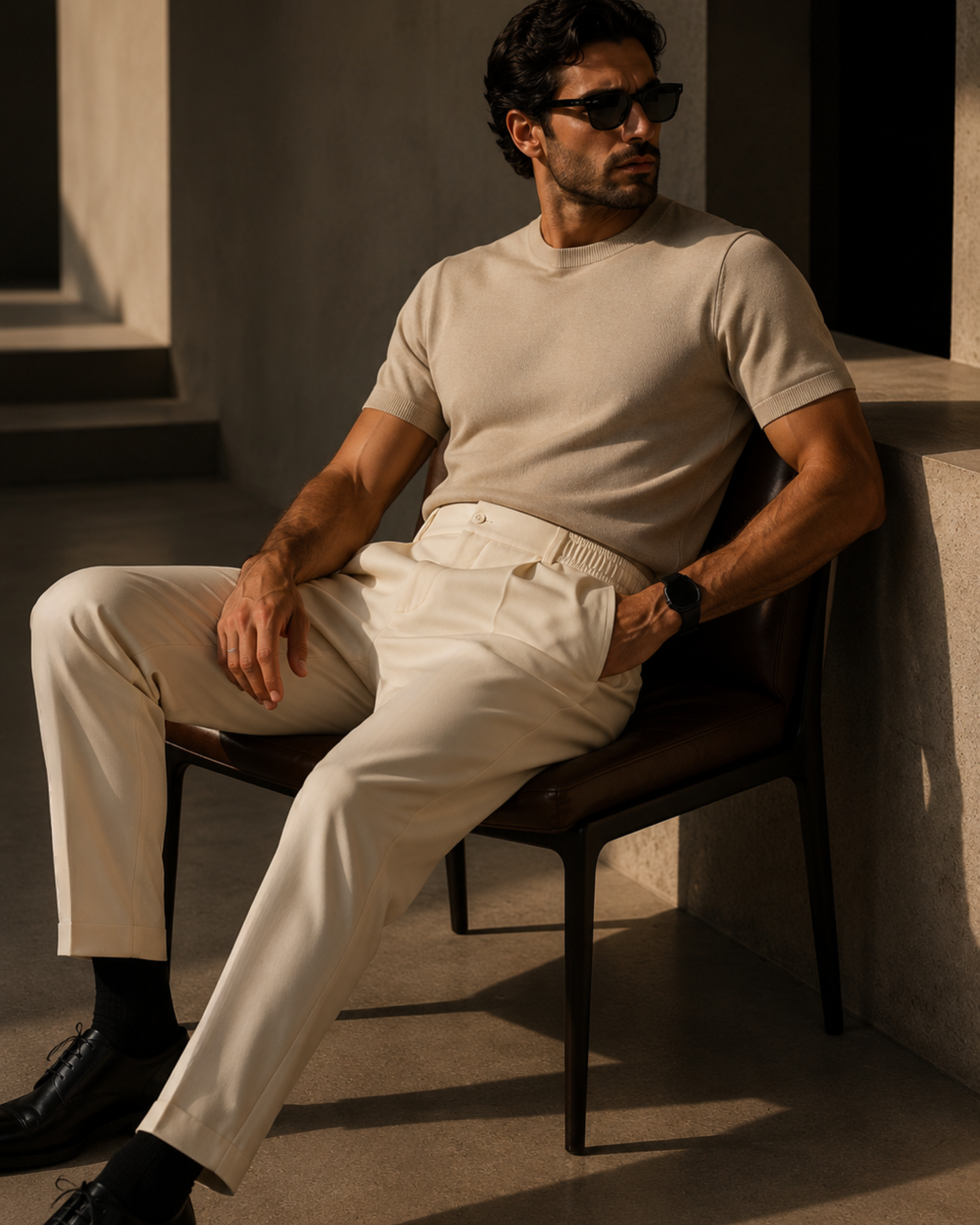 Old Money Pantalon — Beige