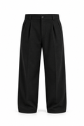 Scuba Baggy noir, taille haute à plis
