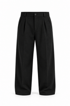 Scuba Baggy noir, taille haute à plis