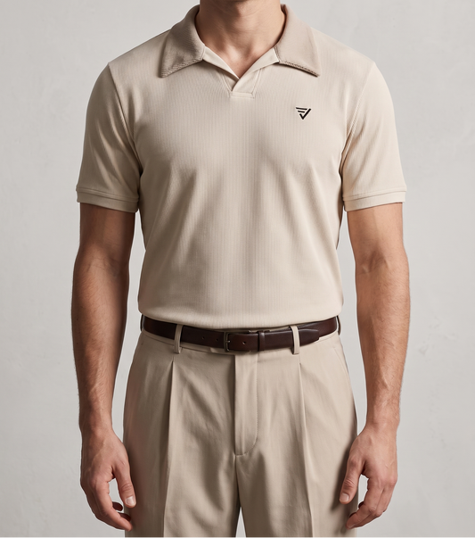 Old Money Polo — Beige