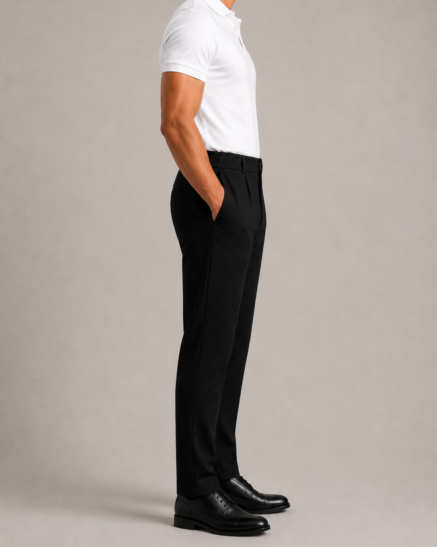 Old Money Pantalon — Noir