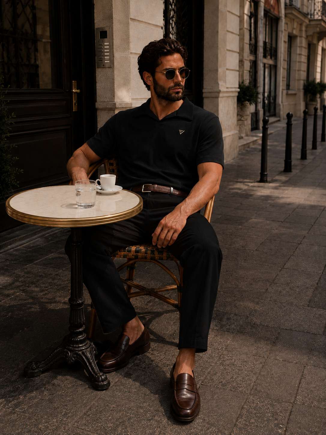 Pack Old Money — Polo + Pantalon ( Noir )